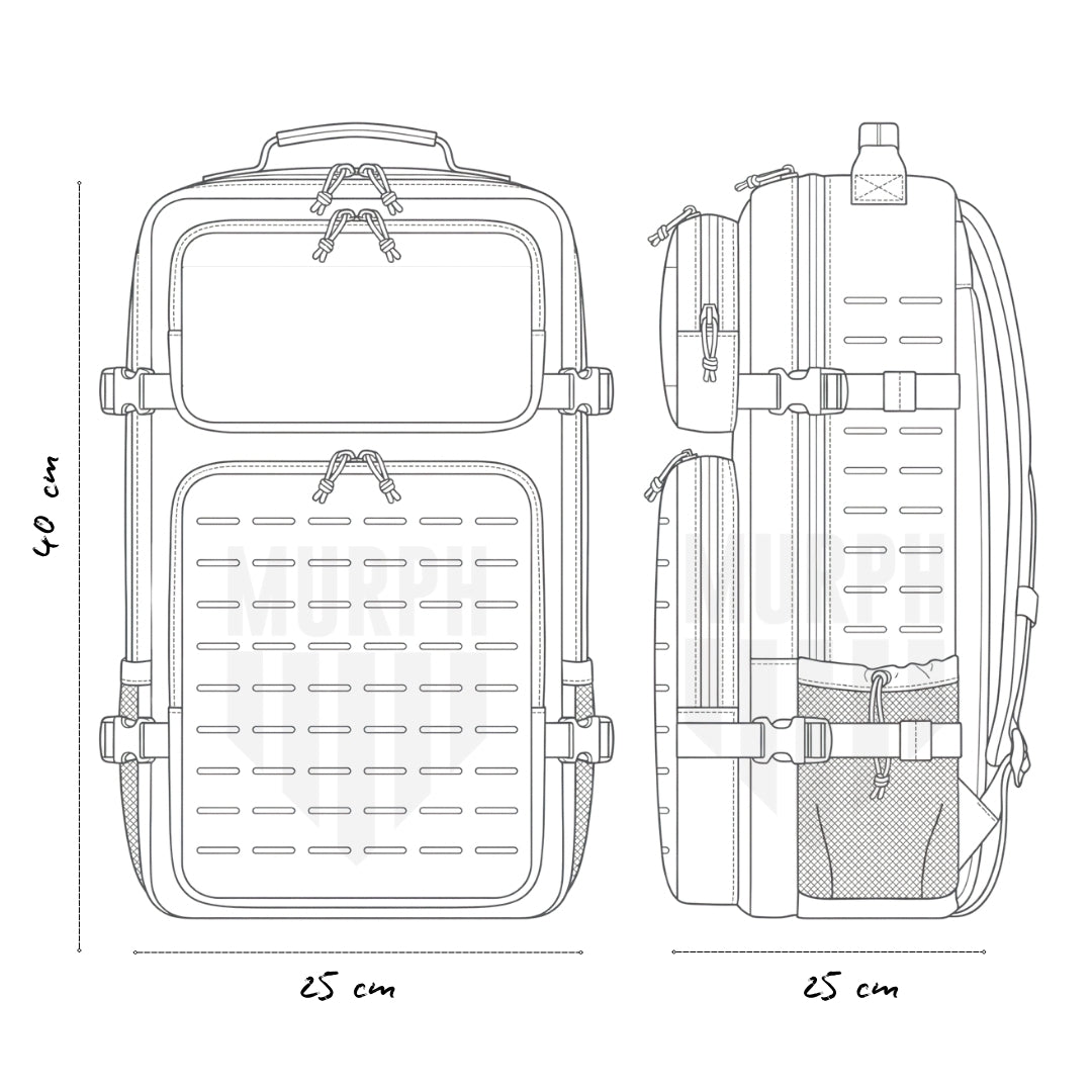 Sac à Dos Tactique 25L Hero - Blanc