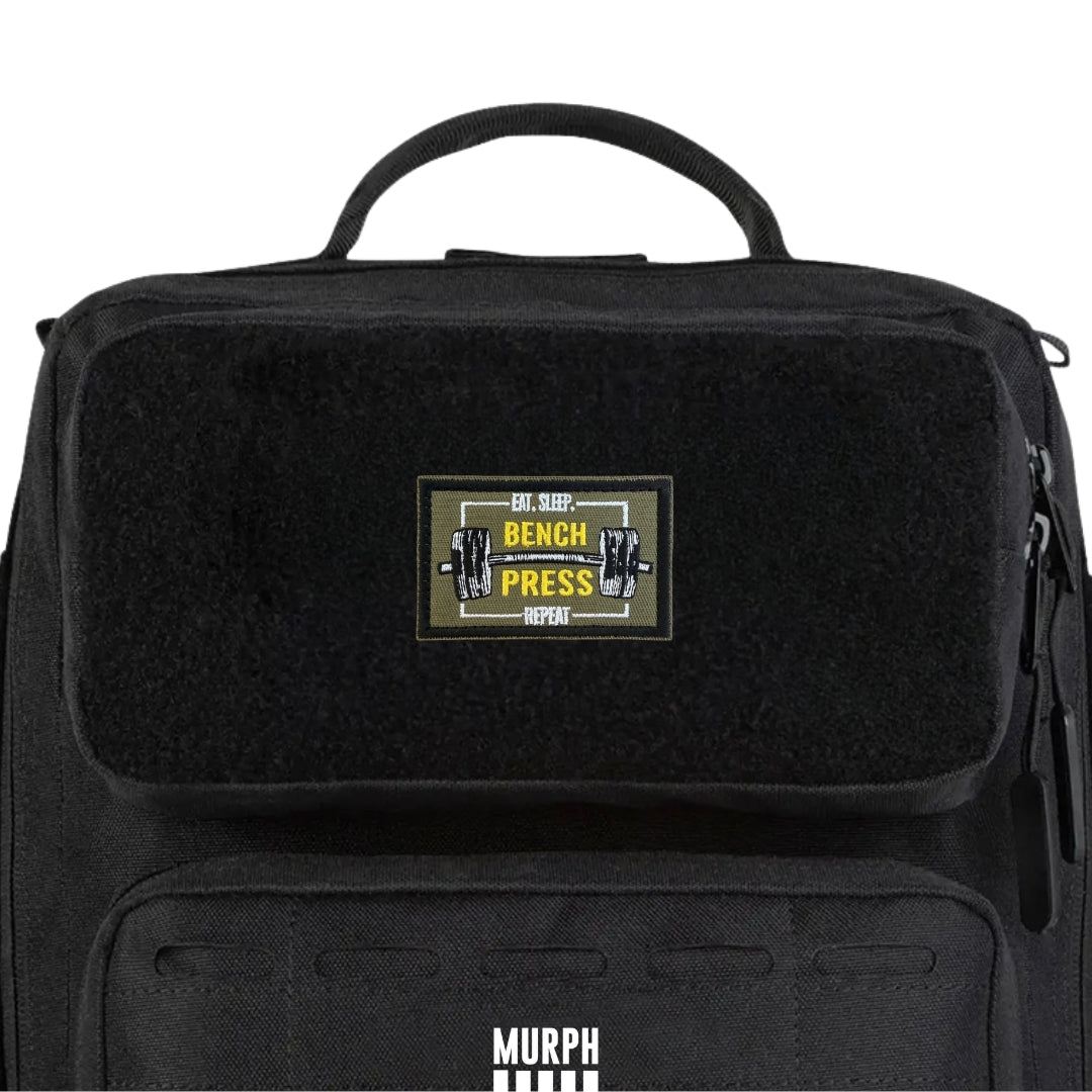 Patch Velcro Brodé - Eat Sleep Bench Press Repeat