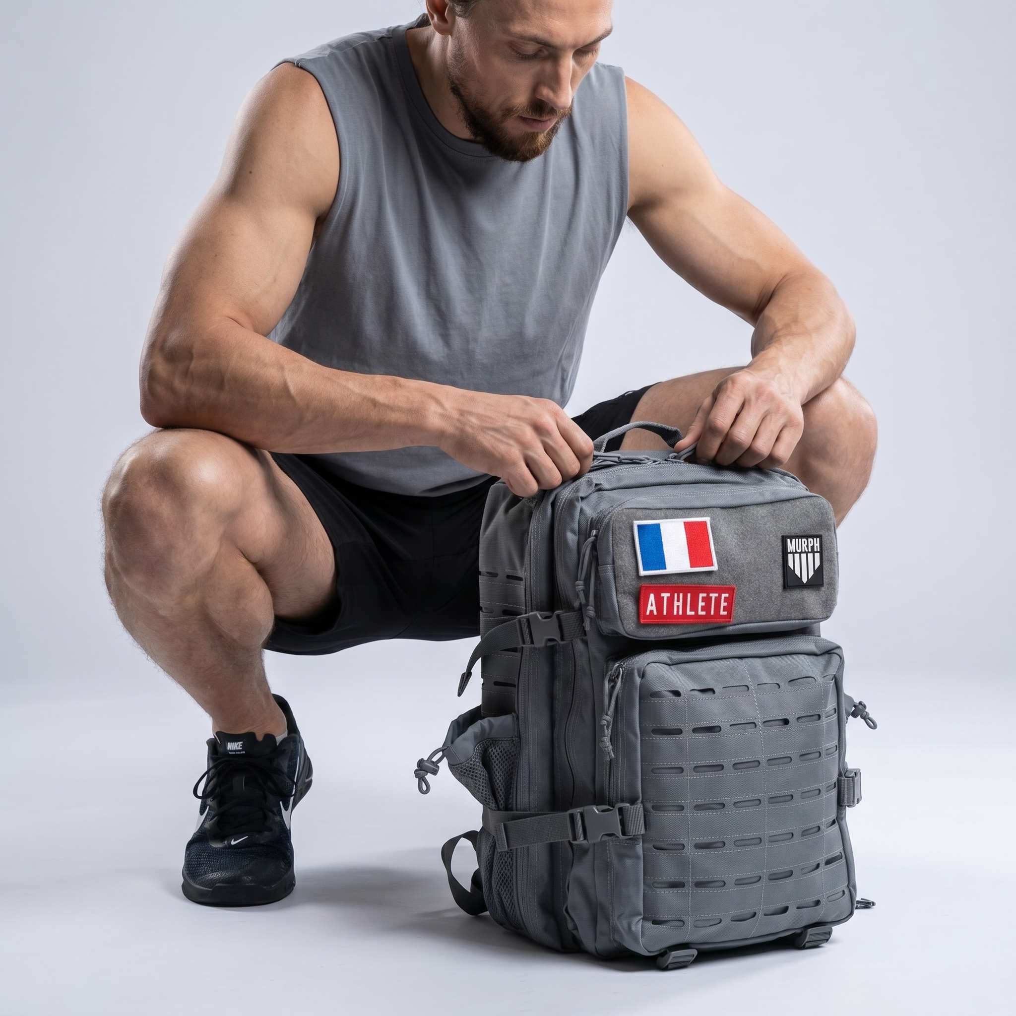 Sac à Dos Tactique 45L Hero - Gris