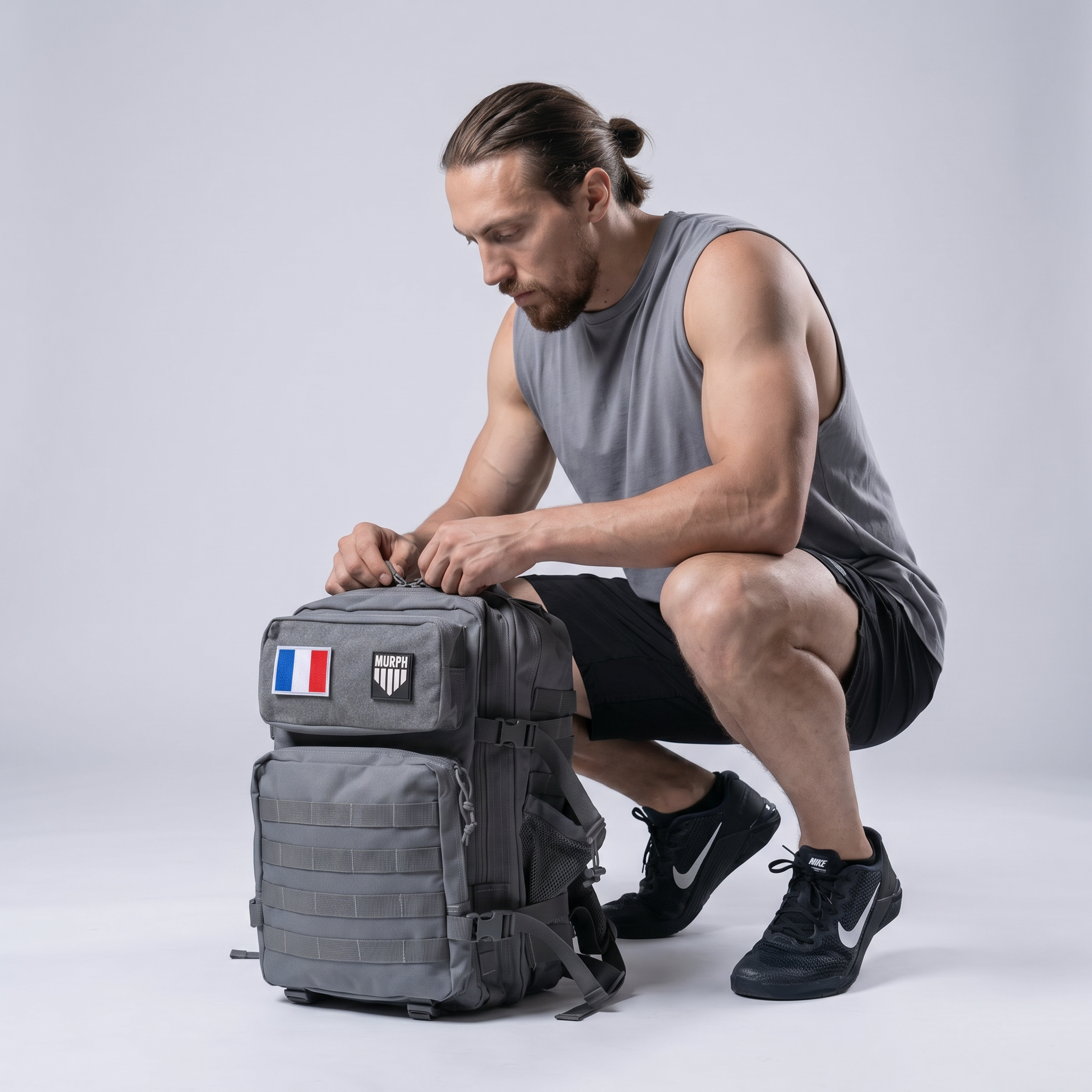 Sac à Dos Tactique 45L - Gris