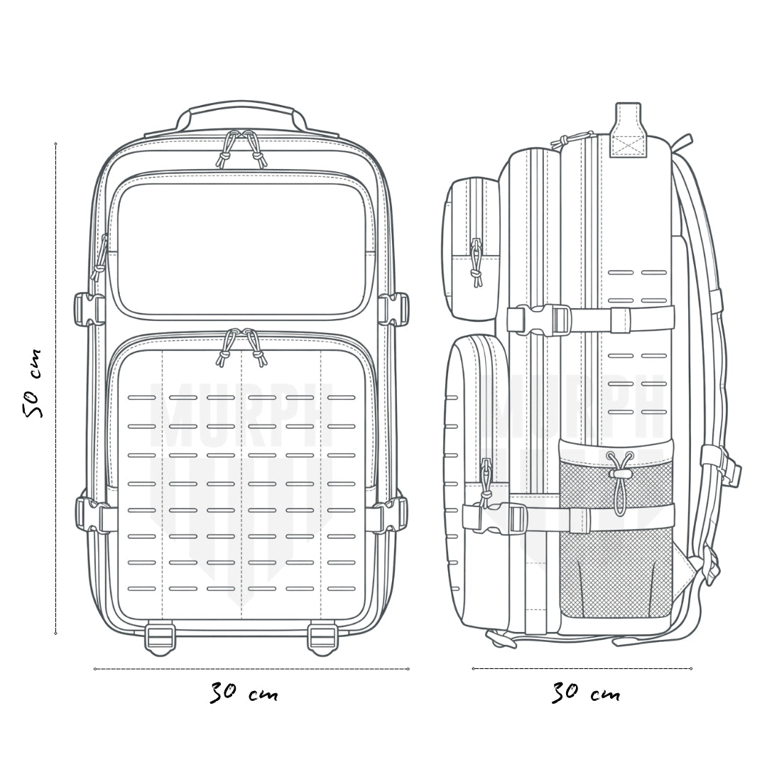 Sac à Dos Tactique 45L Hero  - Noir