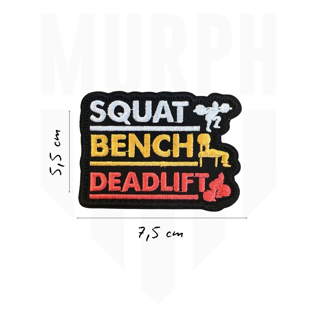 Patch Velcro Brodé - Squat Bench Deadlift