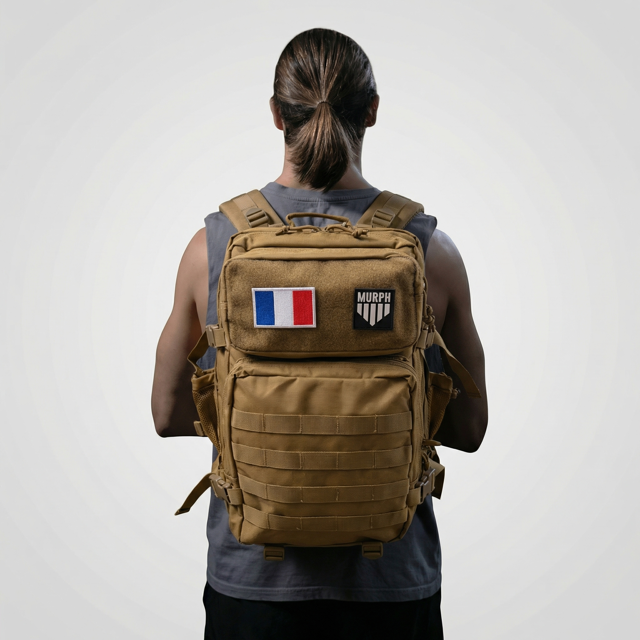 Sac à Dos Tactique 45L - Marron