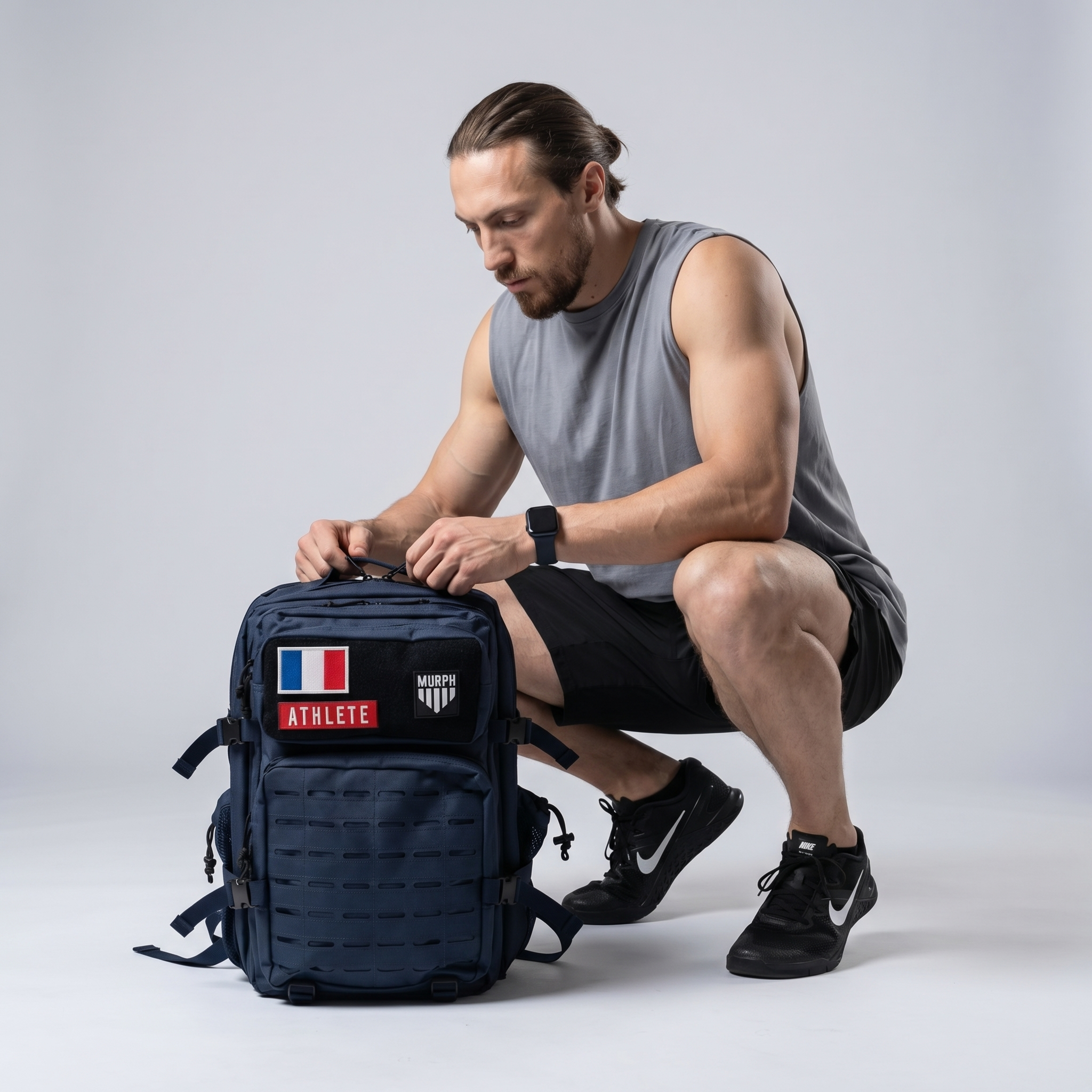 Sac à Dos Tactique 45L Hero - Bleu Marine