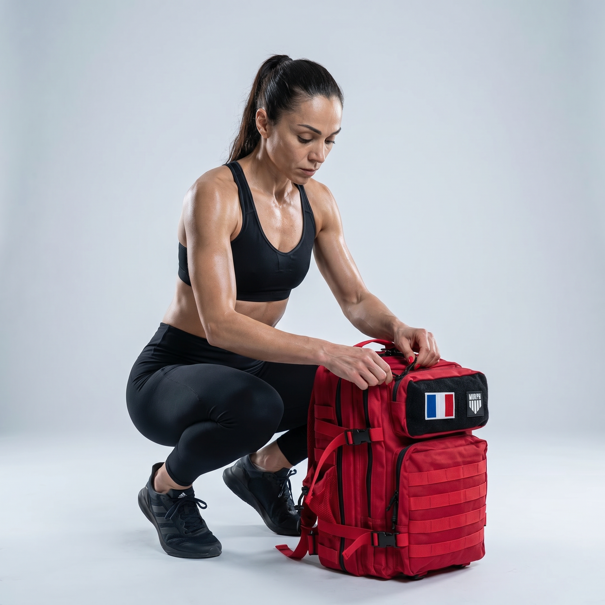 Sac à Dos Tactique 45L - Rouge