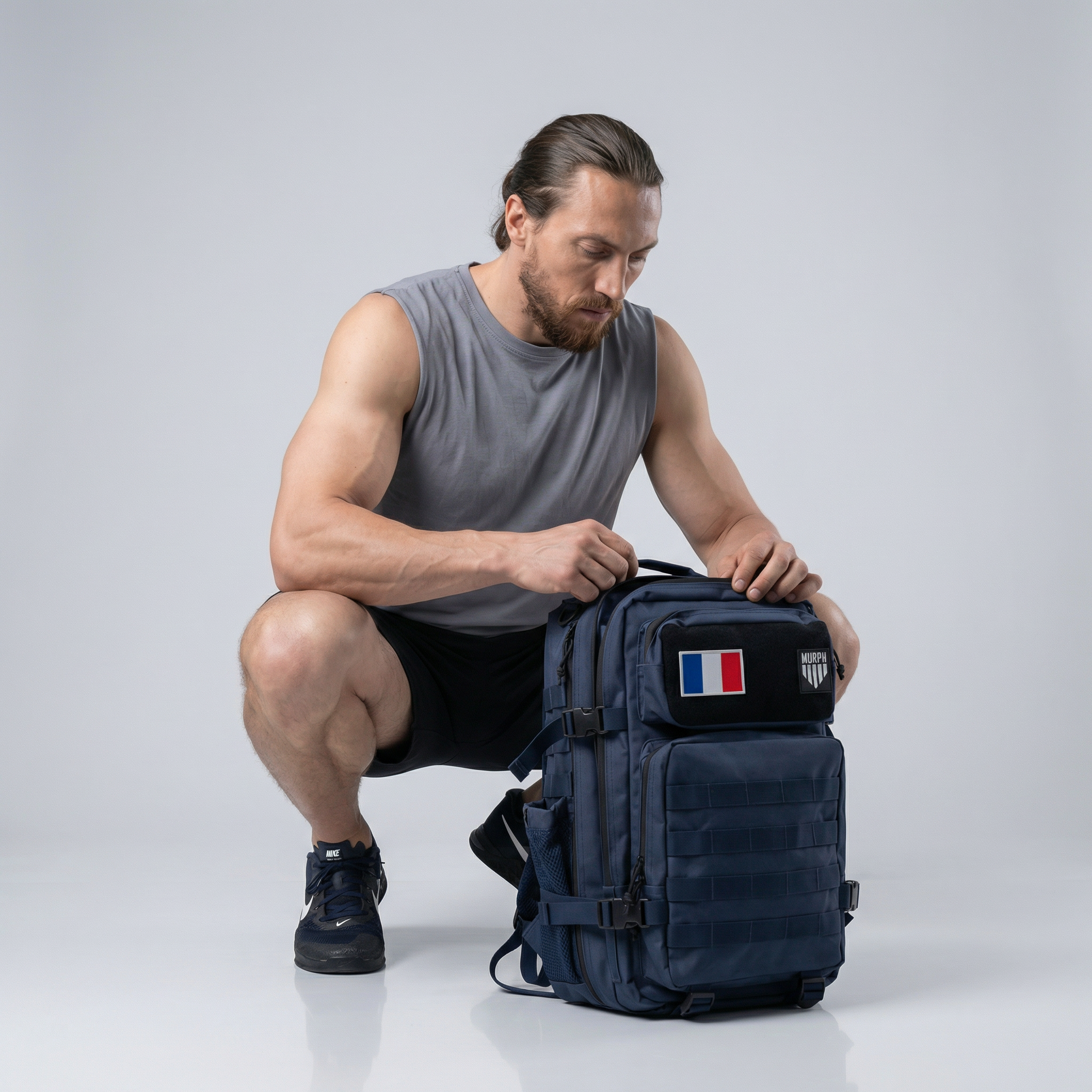 Sac à Dos Tactique 45L - Bleu Marine