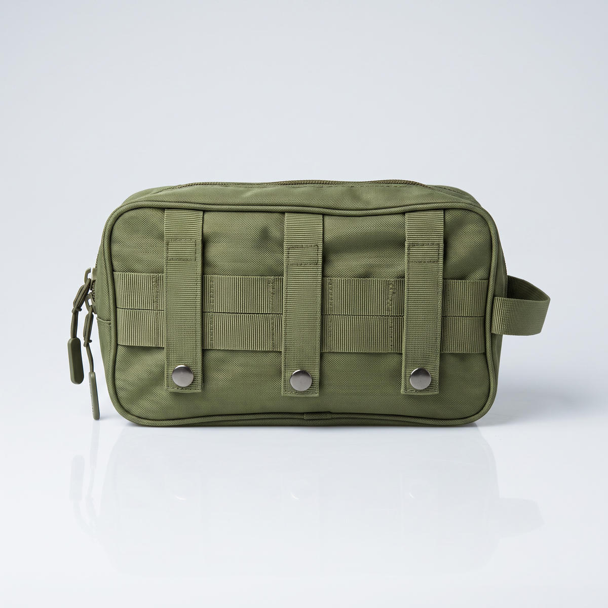 Trousse de toilette tactique Murph kaki, vue de face